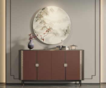 New Chinese Style Side Cabinet/Entrance Cabinet-ID:533485895