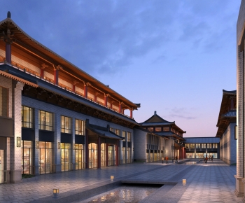New Chinese Style Ancient Architectural Buildings-ID:838577998