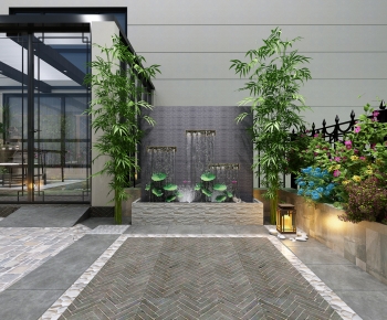 New Chinese Style Balcony-ID:346808919