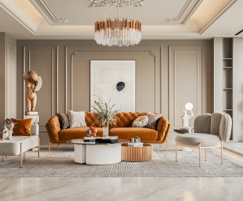 French Style A Living Room-ID:961893089