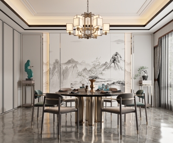 New Chinese Style Dining Room-ID:809370996