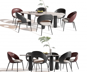 Modern Dining Table And Chairs-ID:254863029