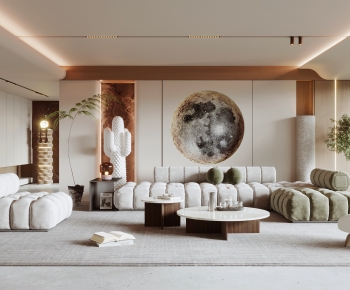 Wabi-sabi Style A Living Room-ID:435121067