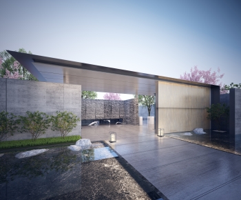 New Chinese Style Courtyard/landscape-ID:384717941