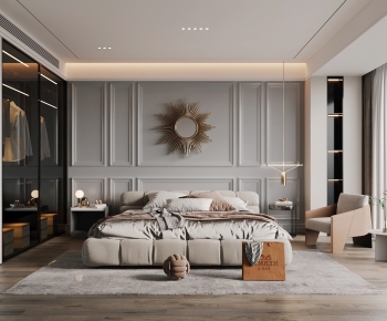 Simple European Style Bedroom-ID:291616929