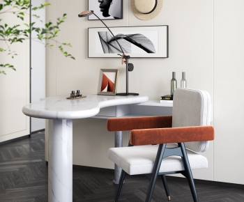 Modern Computer Desk And Chair-ID:514988996
