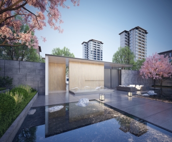 New Chinese Style Courtyard/landscape-ID:837824115