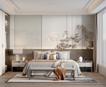 New Chinese Style Bedroom-ID:469657907