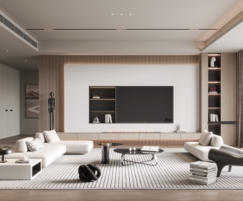 Modern A Living Room-ID:663929943