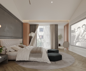 Modern French Style Bedroom-ID:768433094