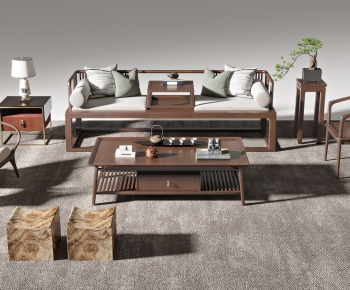 New Chinese Style Sofa Combination-ID:269175055