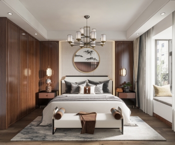 New Chinese Style Bedroom-ID:975172043