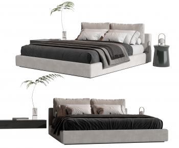 Modern Double Bed-ID:314841994