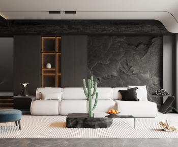 Modern A Living Room-ID:966649064