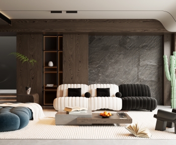 Modern A Living Room-ID:718658925