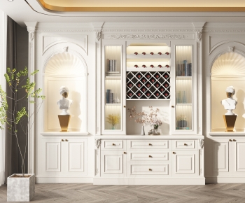 French Style Wine Cabinet-ID:972590928