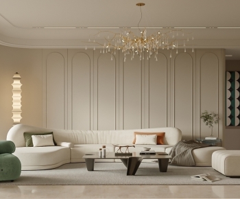 French Style A Living Room-ID:617546081