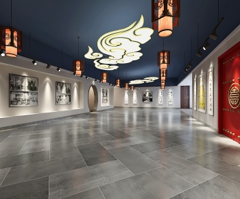 New Chinese Style Exhibition Hall-ID:314881096