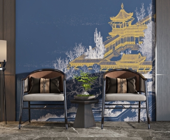 New Chinese Style Single Chair-ID:181669953