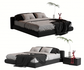 Modern Double Bed-ID:629112965