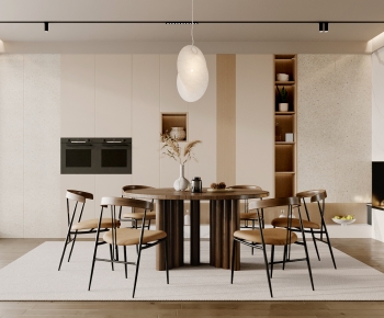 Wabi-sabi Style Dining Room-ID:221386914