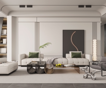 Modern A Living Room-ID:717410095