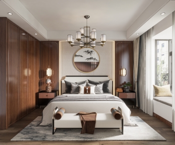 New Chinese Style Bedroom-ID:839819985