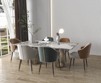 Modern Dining Table And Chairs-ID:239017012