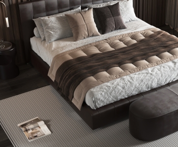 Modern Double Bed-ID:545447111