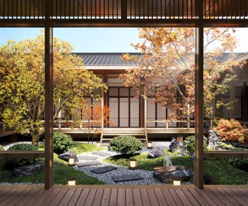 New Chinese Style Courtyard/landscape-ID:624780899