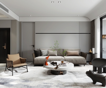 Modern A Living Room-ID:742254027