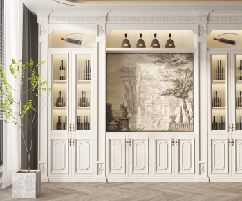 French Style Wine Cabinet-ID:225729977