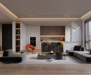 Modern A Living Room-ID:486485964