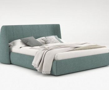 Modern Double Bed-ID:673734902