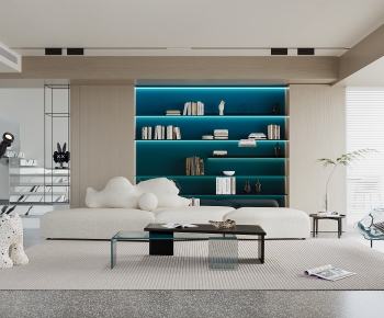 Modern A Living Room-ID:384579909