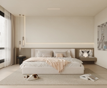 Modern Wabi-sabi Style Bedroom-ID:936665067
