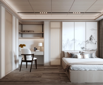 New Chinese Style Bedroom-ID:353908061