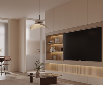 Modern Wabi-sabi Style A Living Room-ID:487044101