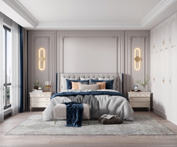 Simple European Style Bedroom-ID:261569982