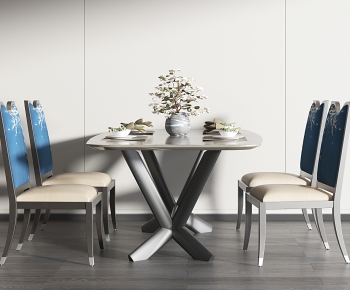 New Chinese Style Dining Table And Chairs-ID:109932902