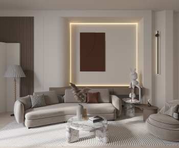 Wabi-sabi Style A Living Room-ID:492743971