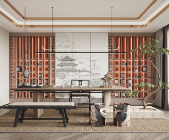 New Chinese Style Tea House-ID:237660446
