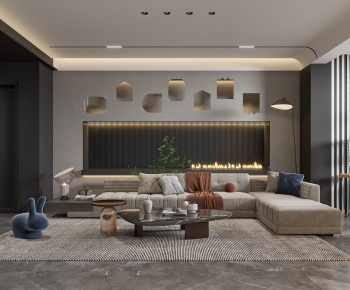 Modern A Living Room-ID:541237121