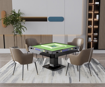 Modern Mahjong Tables And Chairs-ID:358110903