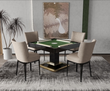 Modern Mahjong Tables And Chairs-ID:675937898