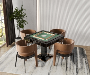 Modern Mahjong Tables And Chairs-ID:823771959