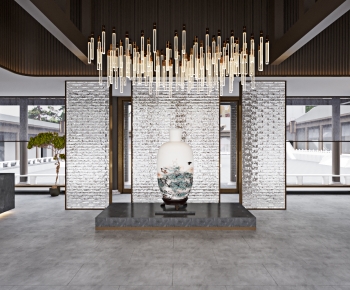 New Chinese Style Lobby Hall-ID:916410924