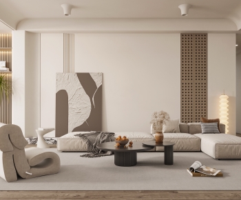 Wabi-sabi Style A Living Room-ID:723454953