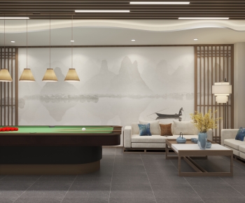 New Chinese Style Billiards Room-ID:899302963