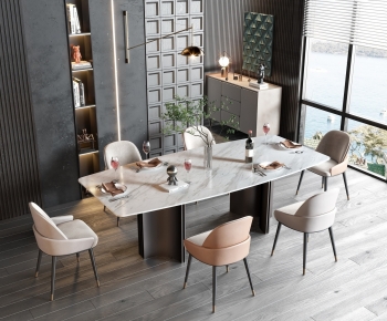 Modern Dining Table And Chairs-ID:732048998